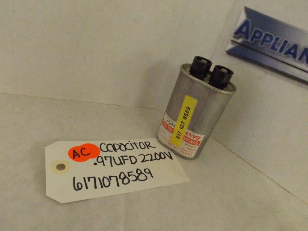 SANYO AIR CONDITIONER 6171078589 CAPACITOR .97UFD 2200V NEW SANYO AIR CONDITIONER 6171078589 CAPACITOR .97UFD 2200V NEW